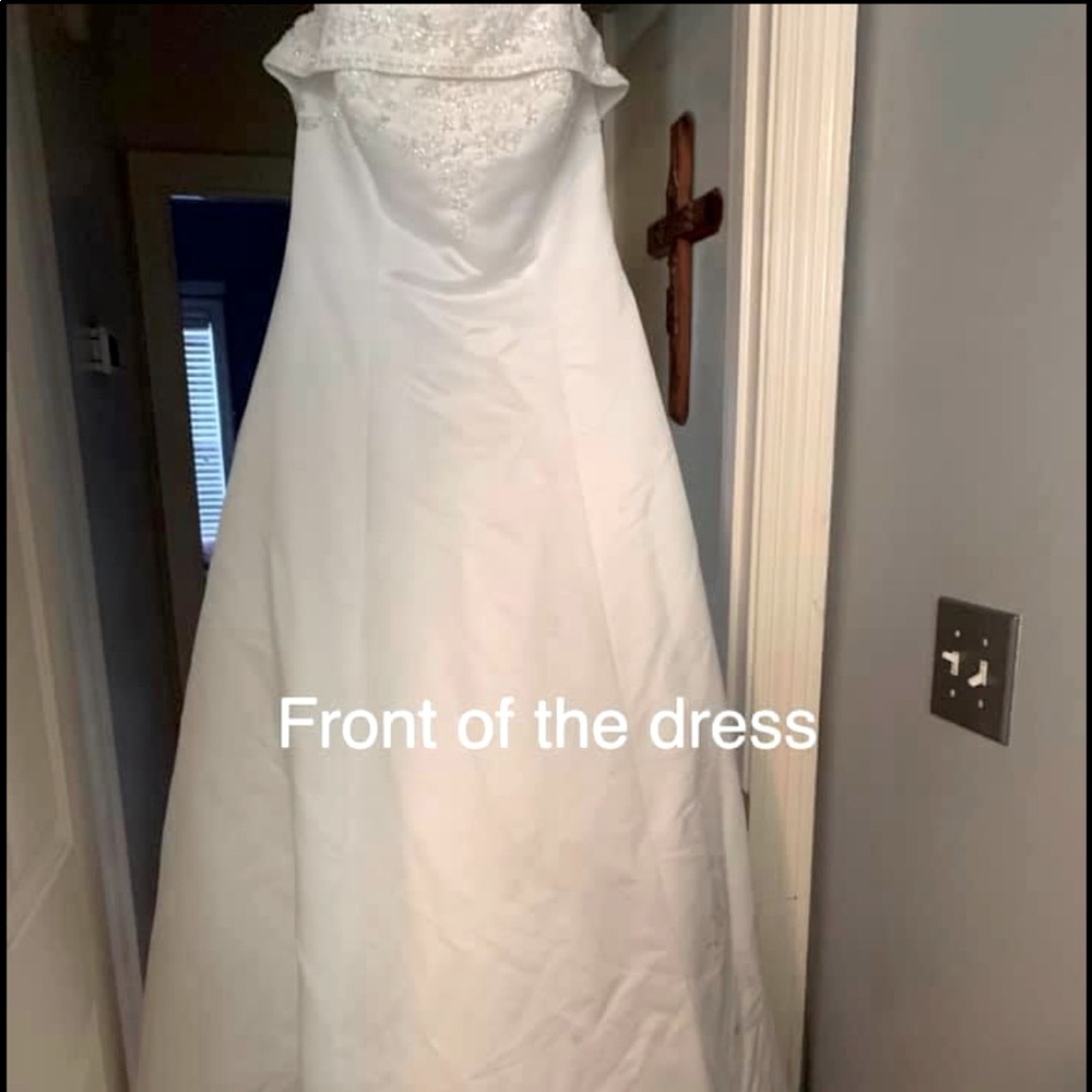 White Beaded Wedding Dress